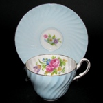 Blue Floral Teacup