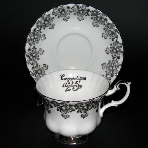 25th Anniversary Teacup and Saucer