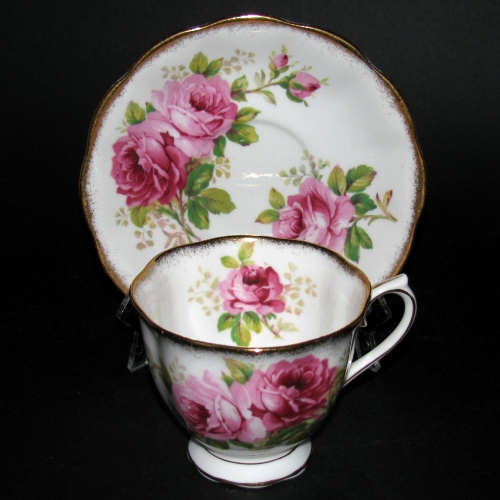 American Beauty Teacup and Saucer