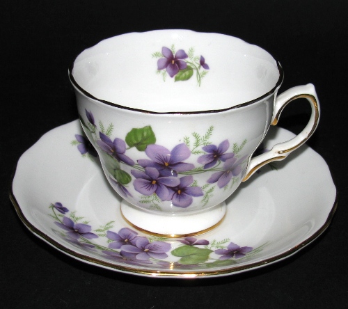 Royal Vale Violets Teacup and Saucer