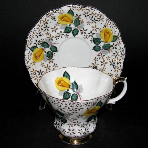 Royal Albert Yellow Flowers Teacup and Saucer