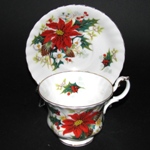 Poinsettia Teacup