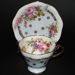 Blue Floral Bouquet Teacup