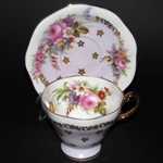 Lavender Floral Bouquet Teacup