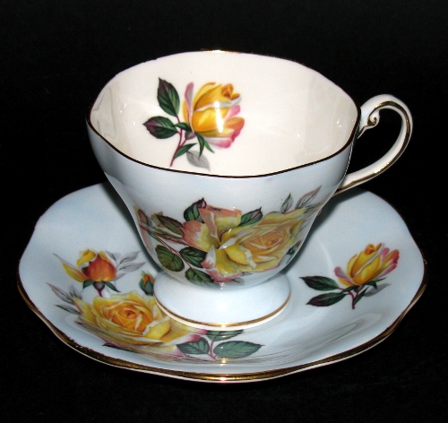 Yellow Roses Bone China