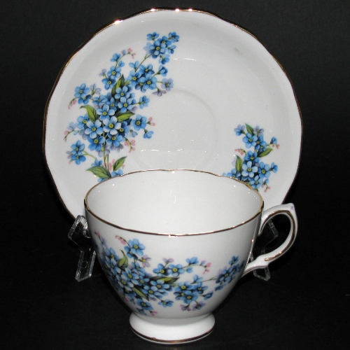 Royal Vale Forget-Me-Not Teacup and Saucer