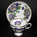 Purple Flowers Teacup
