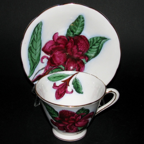 Tuscan Hawaiian Flowers Teacup and Saucer