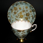 Green Gilt Teacup