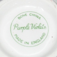Bone China Purple Violets