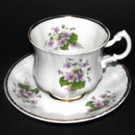 Purple Violets Teacup