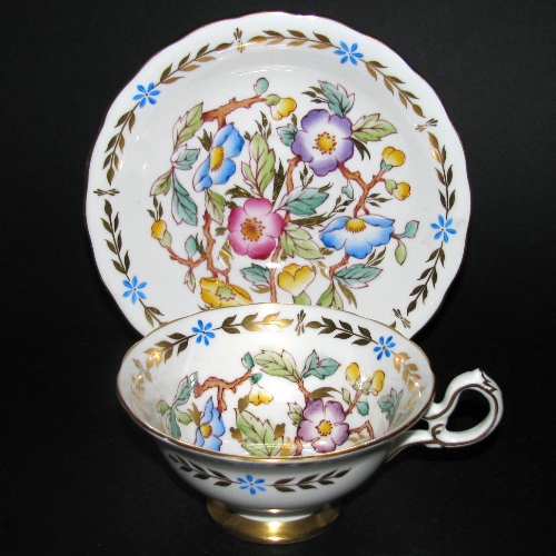 Royal Chelsea Floral Gilt Teacup