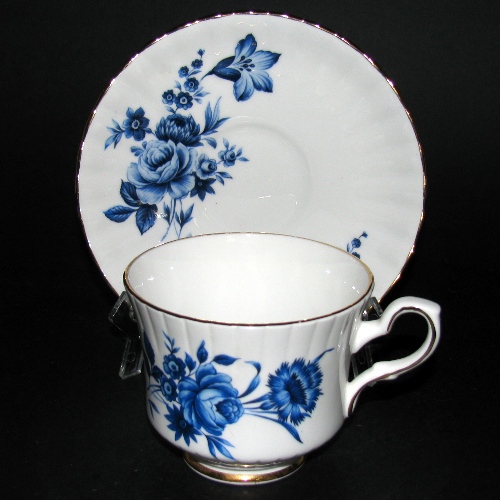 Royal Stafford Flow Blue Floral Teacup