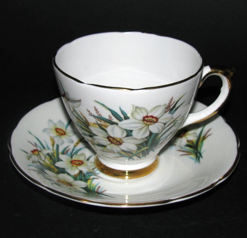 White Flowers Teacup