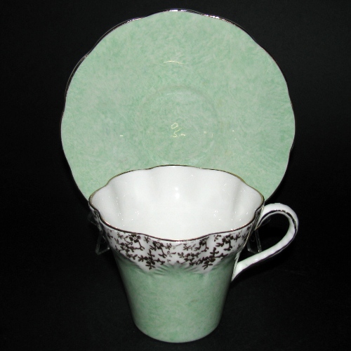Green Gilt Teacup
