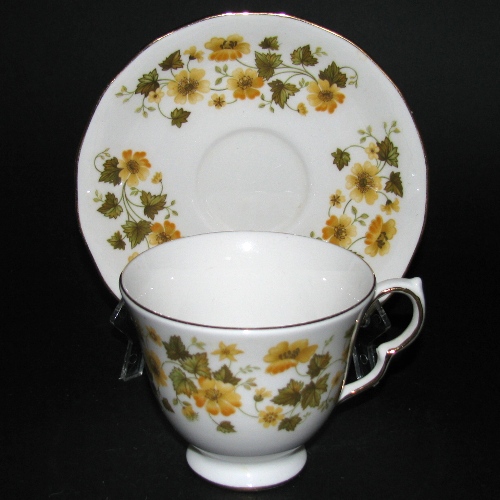Queen Anne Yellow Flowers Teacup