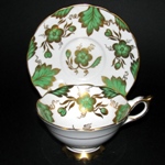 Green Gilt Teacup