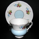 Blue Floral Teacup