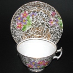 Gilt Floral Teacup Phoenix