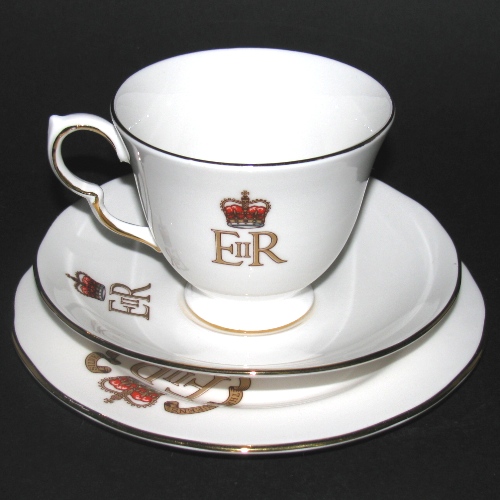 Queen Anne Silver Jubilee Teacup Trio