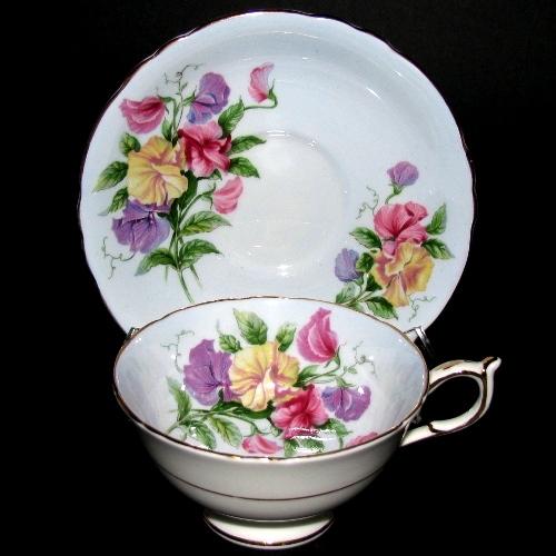 Blue Floral Teacup