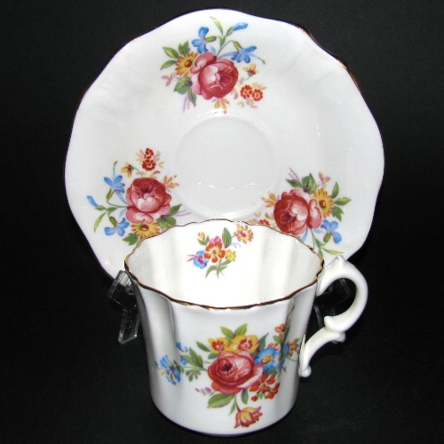 Red Roses Floral Teacup