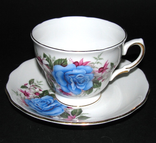 Royal Vale Blue Rose Teacup