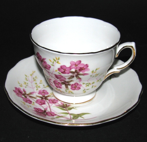 Royal Vale Pink Wild Flowers Teacup