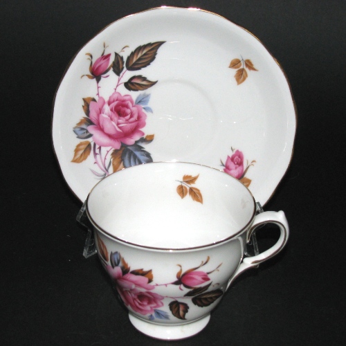 Vintage Pink Rose Teacup