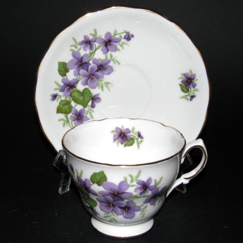 Royal Vale Purple Violets Teacup