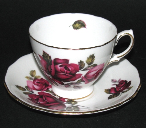 Royal Vale Red Rose Teacup