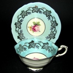 Green Gilt Teacup