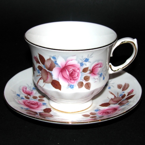 Queen Anne Pink Roses Teacup