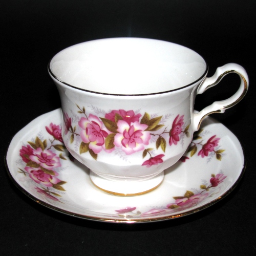 Queen Anne Pink Wild Roses Teacup