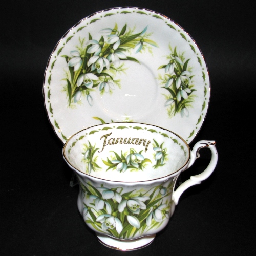 Royal Albert January Snowdrops Teacup