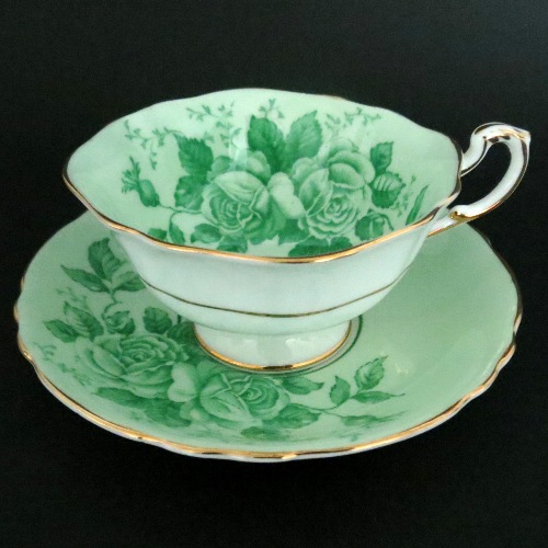 Green Roses Teacup