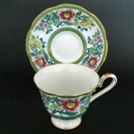 Shafford Green Trim Teacup