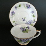 Shafford Purple Flowers Teacup