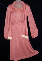 Vintage Metallic Knit Dress
