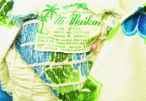 Made in Hawaii Ui-Maikai Tag on Party Dress