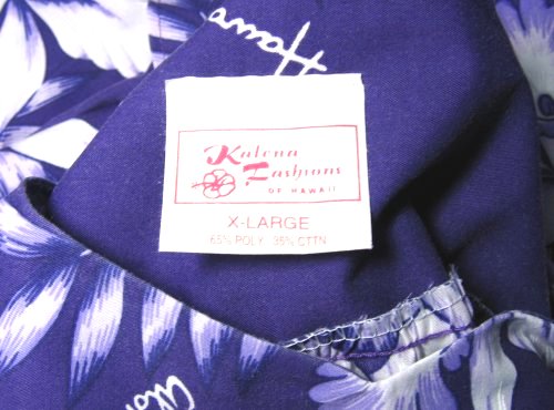 Kalena Fashions of Hawaii Tag