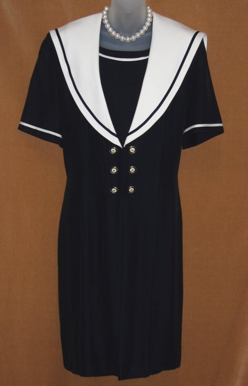 Joseph Ribkoff Sailor Dress Coat Vintage Set