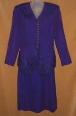 Jospeh Ribkoff Purple Lace Trim Suit