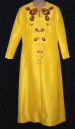 Tori Richard Yellow Dress Robe