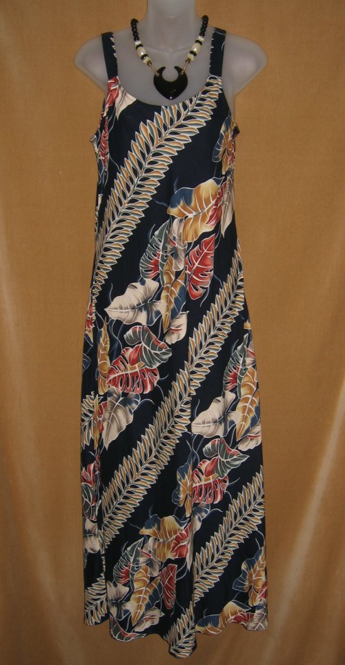 Hilo Hattie Long Halter Dress Hawaiian Orignal