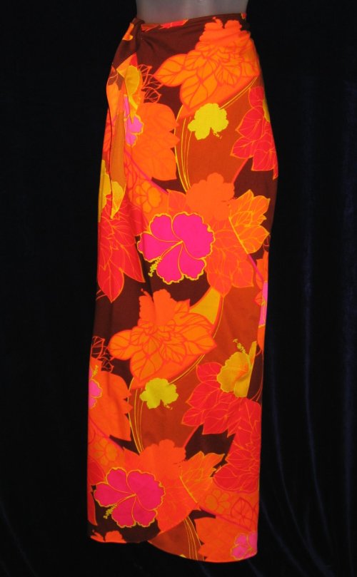 Pomare Hawaiian Sarong Flower Power Wrap