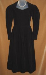 Laura Ashley Navy Corduroy Dress