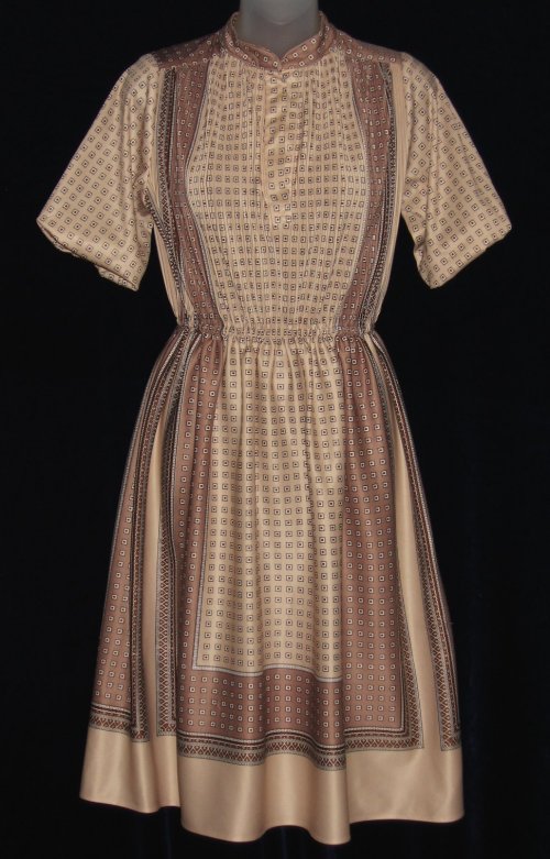 Joseph Ribkoff Vintage Pleated Dress Geo Print