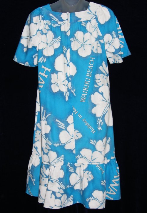 Vintage WAIKIKI BEACH Hookano Hawaiian Muumuu