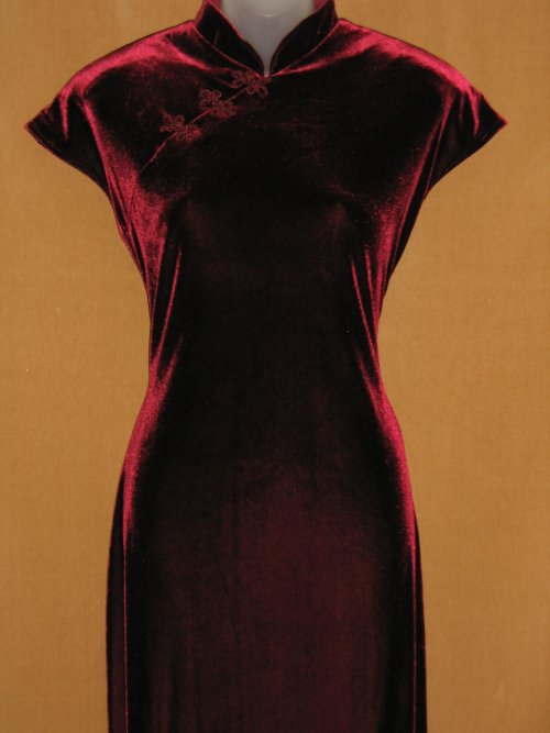 Vintage Joseph Ribkoff Velvet Wiggle Dress Gown